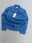 Zara Join Life Shati la Denim Lenye Mikono Mirefu - 3