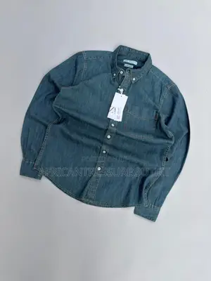 Zara Join Life Long-Sleeve Denim Shirt