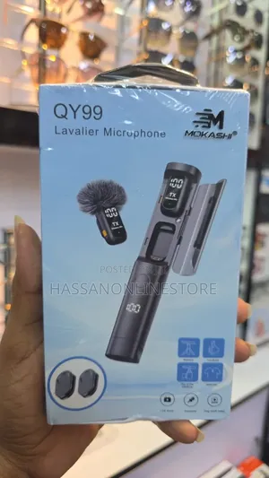 QY99 Dual Wireless Lavalier Microphone with ANC