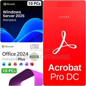 Windows Server 2025 Standard + Office 2024 Pro Plus (10 Servers)