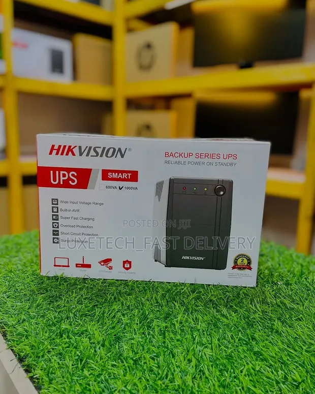Hikvision 1000VA/600W Smart UPS Backup Series - 1