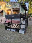 Double Decker Bed with Drawers and Ladder - 4