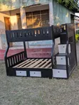 Double Decker Bed with Drawers and Ladder - 5