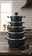 Hot Chef 5-Piece Non-Stick Cookware Set - 1
