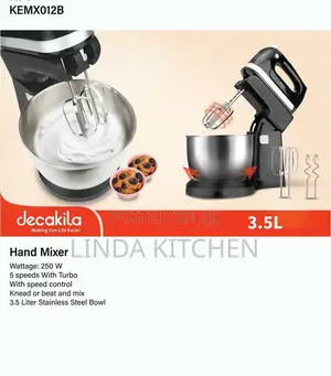 Decakila Hand Mixer 3.5L Stainless Steel Bowl