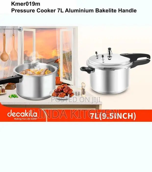 Decakila Pressure Cooker 7L Aluminum - 1