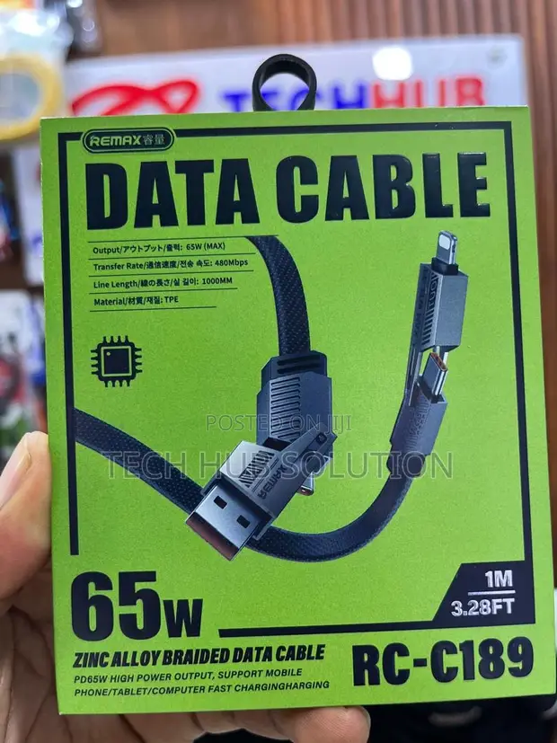 RC-C189 Data Cable - Fast Charging & Stable Transfer - 1