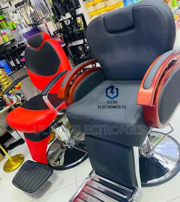 Kiti cha Kinyozi cha Zamani cha Heavy Duty - Urefu na Kichwa Chaguilika - 1