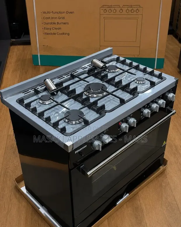 Hisense Gas Cooker Mpya HFS90GA5EBL - 1