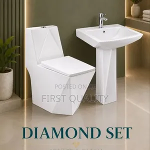 Complete Sitting Toilet and Hand Wash Basin - Brand New