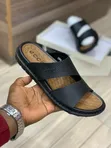 New Men's Ecco Leather Sandals - 2