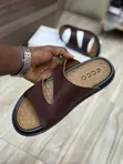 New Men's Ecco Leather Sandals - 3