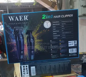 Waer Professional 2-in-1 Rechargeable Hair Clipper & Trimmer WA-0178