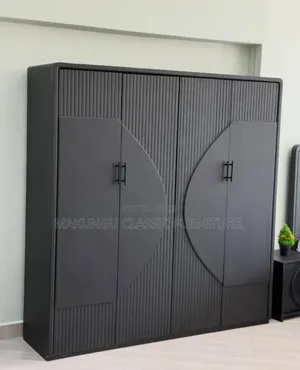 Woodstock 4-Door Wardrobe - Multi Black