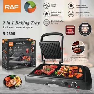 Raf 2-in-1 Multifunctional Electric Grill & Cooking Tray
