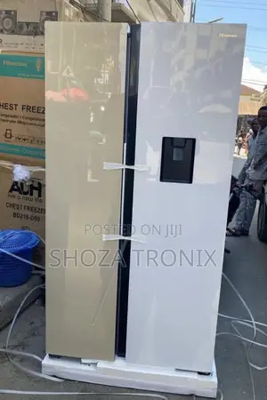 Hisense Fridge H670SDK-WD Khaki and White (508L)