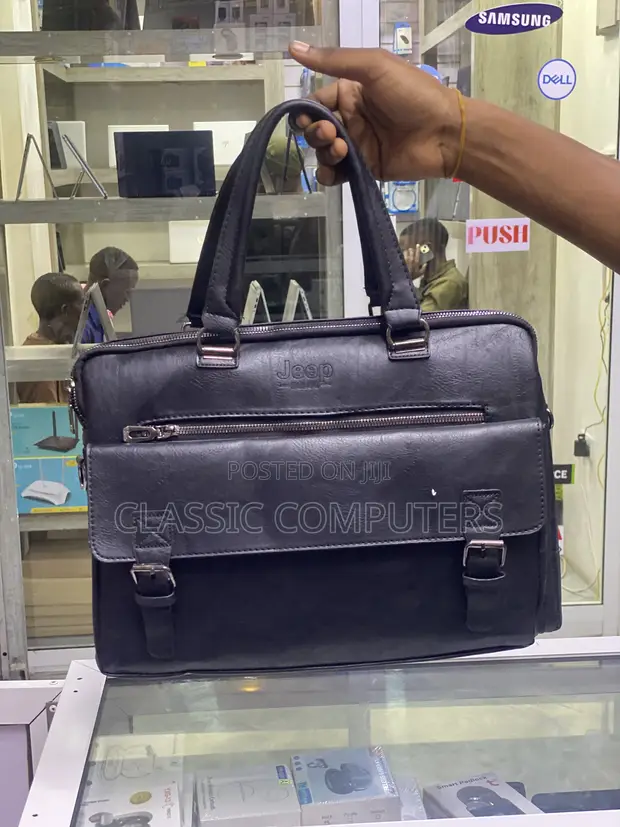 Jeep Laptop Leather Bag - 1