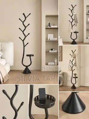 Luxury Gold Coat Bag Stand Rack - Modern Home Organizer