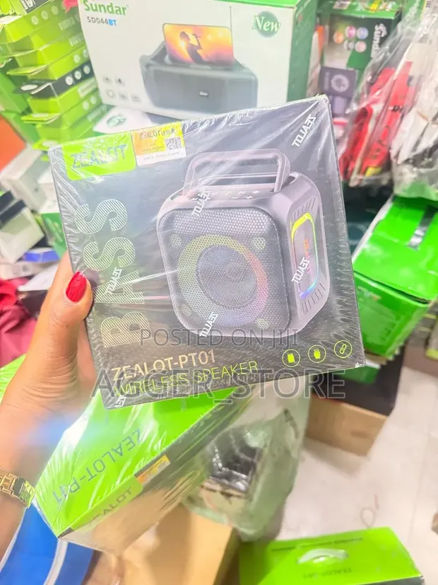 Zealot PT01 30W Wireless Bluetooth Speaker with RGB Lights - 1