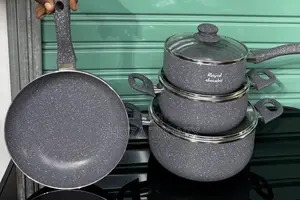 Royal Dessin Nonstick Granite Cookware Set