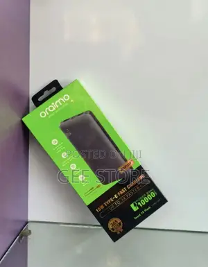 Oraimo Toast 15 Flash Power Bank 10000mAh Nyeusi