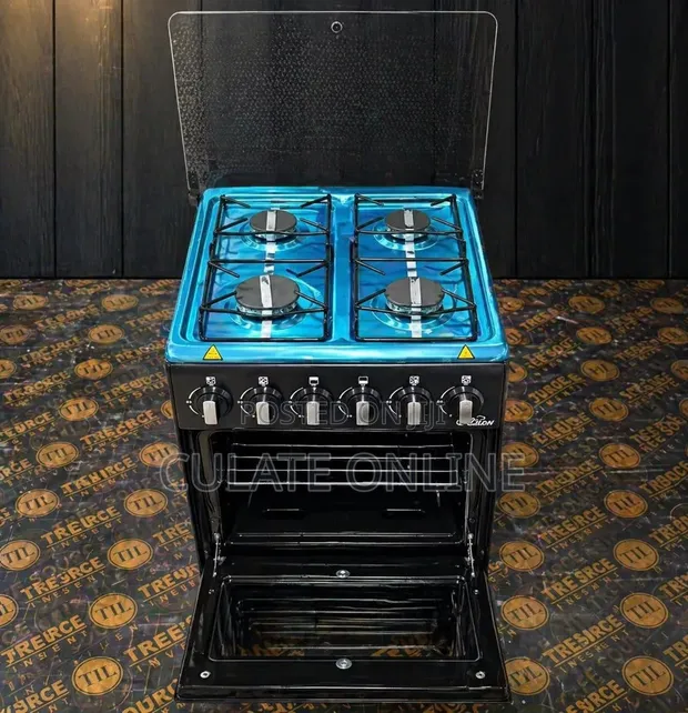 Jiko la Gesi la Plate 4 na Oven Mpya (50x50cm) - 1