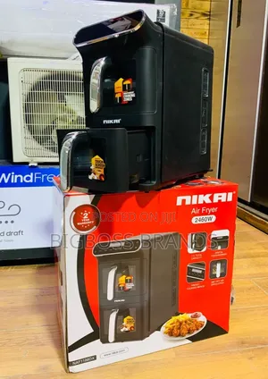 Nikai 11L Digital Double Air Fryer 2460W