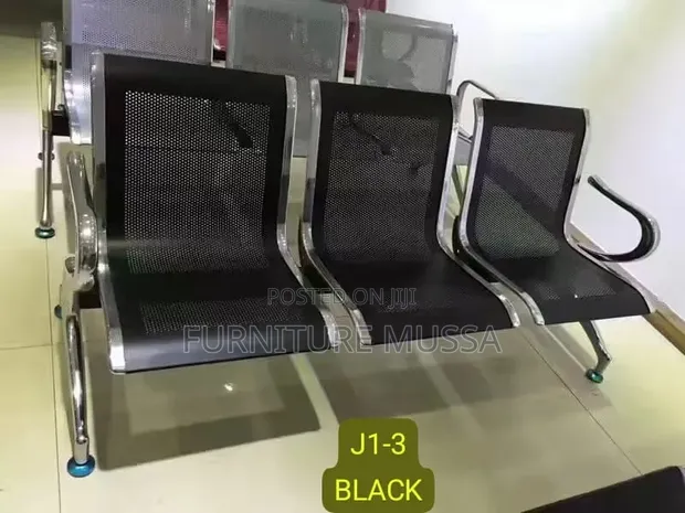 Modern 3-Seater Waiting Chairs - 1