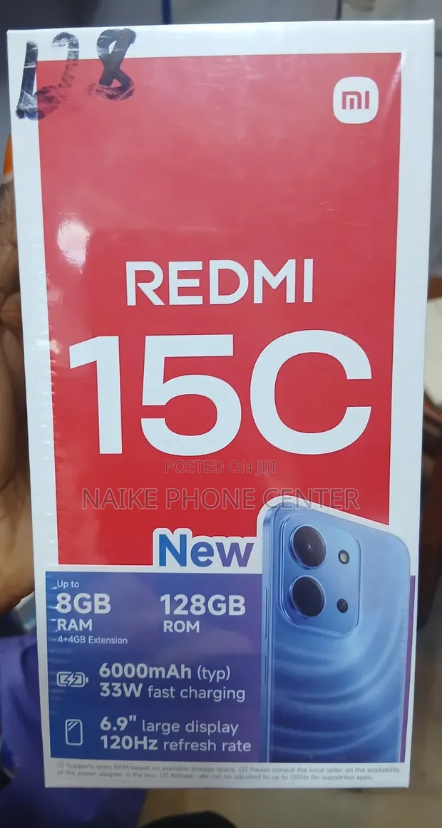 New Xiaomi Redmi 15C 4G 128GB Black - 1