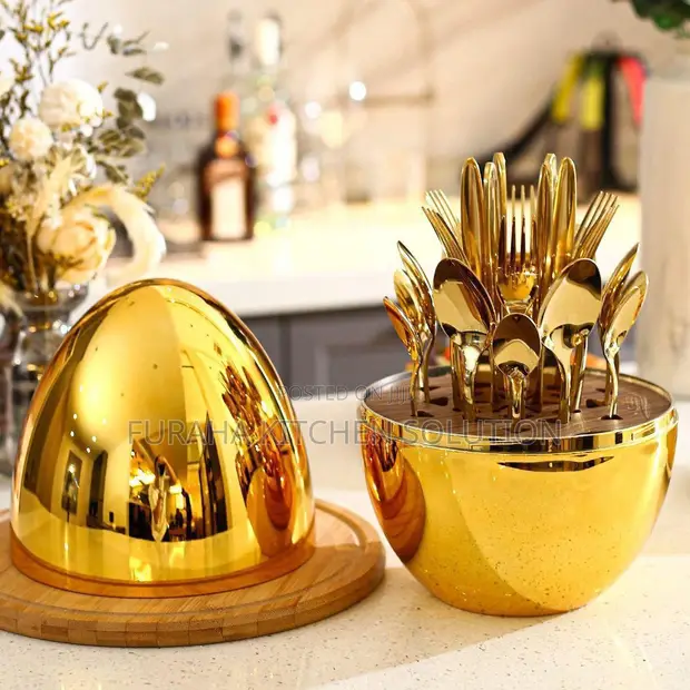 Royalty Brand Cutlery Set - Gold - 1