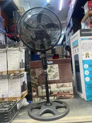 Arita Black Plastic Fan with Timer