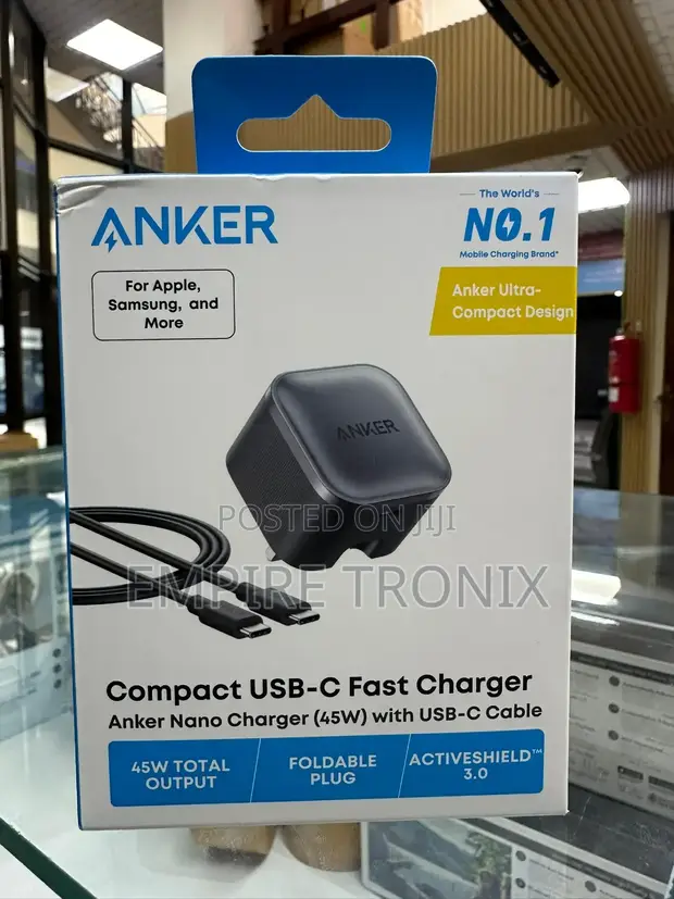Anker Nano 45W Charger with USB-C Cable - 1