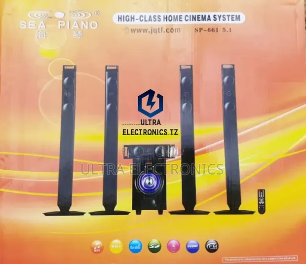 Sea Piano SP-661 5.1 Home Cinema System with 4 Tower Speakers - 1