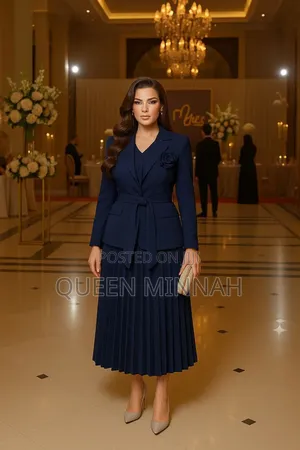 3-Piece Suit Set (Skirt, Top, Inner Top)