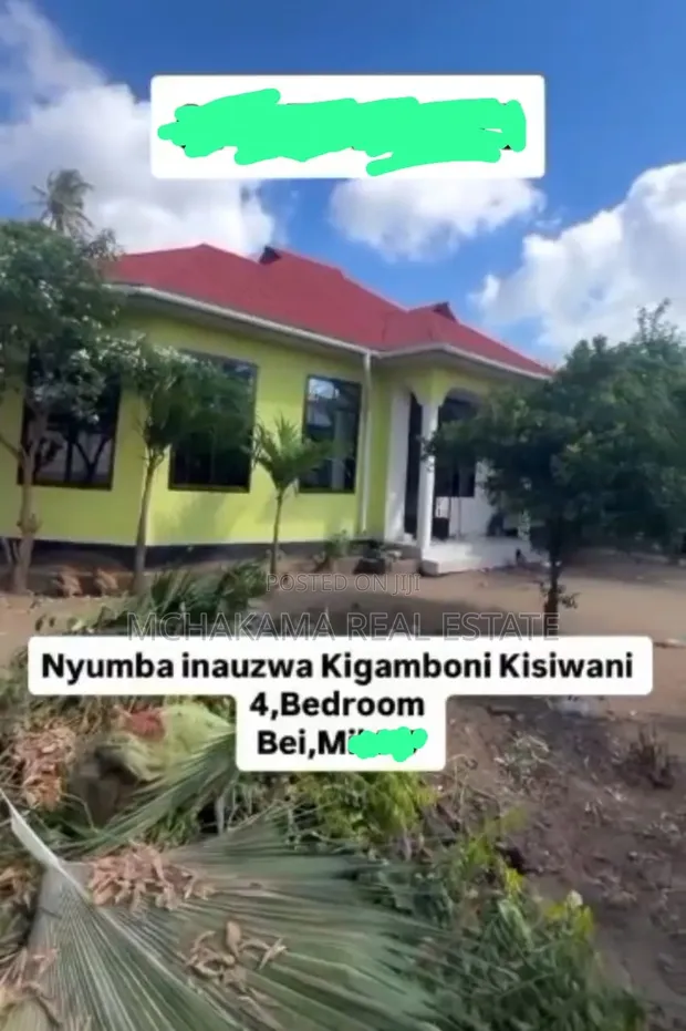 3 Bedroom House for Sale in Kigamboni, Mchakama Real Estate - 1