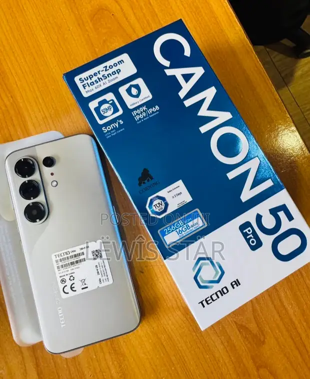 New Tecno Camon 50 Pro 256GB Gray - 1