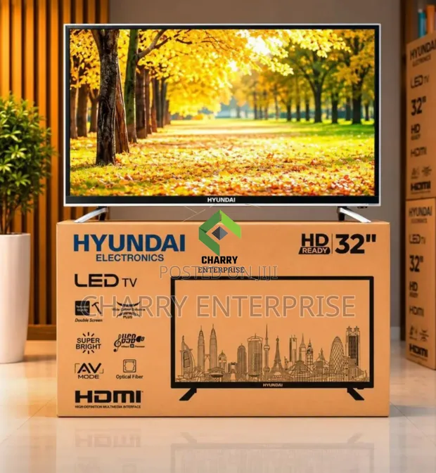 Hyundai 32-Inch HD LED TV - Double Glass - 1