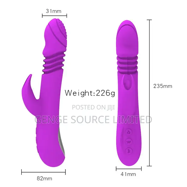 HOT Thrusting Rabbit Vibrator with Heating - 1