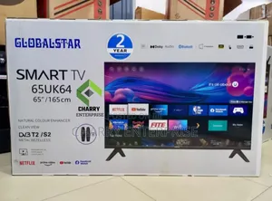 Globalstar 65" UHD Frameless Smart TV with Bluetooth