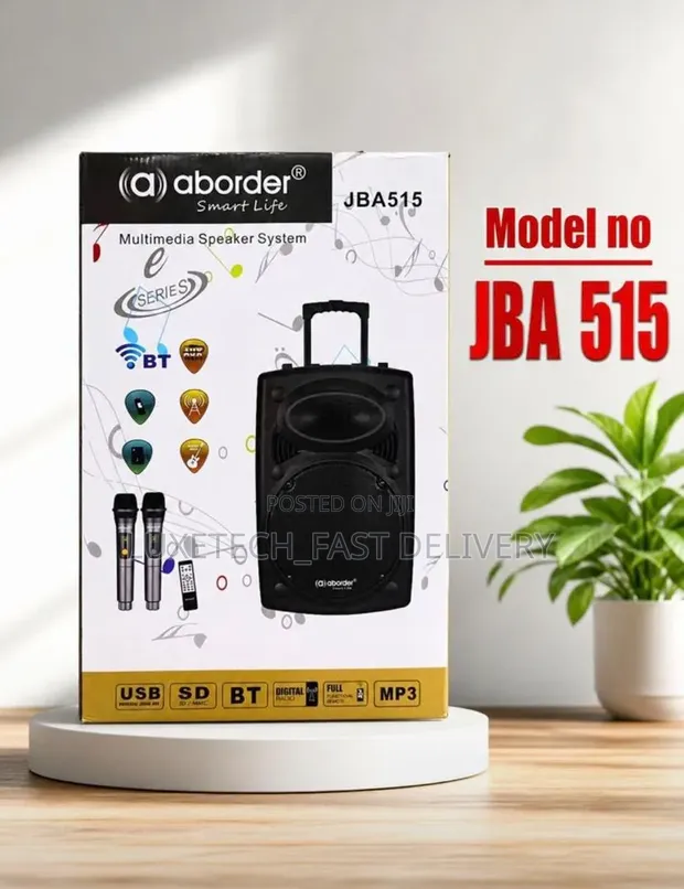 Aborder JBA515 Multimedia Speaker with 2 Microphones - 1