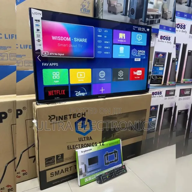 Pinetech 32 Inch Frameless Full HD Smart TV - 1
