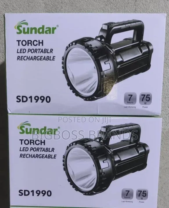 Sundar Rechargeable Torch - Large and Powerful - 1