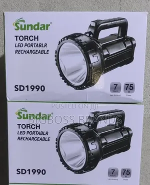 Sundar Rechargeable Torch - Large and Powerful