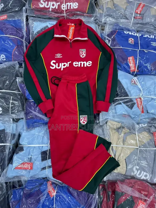 Supreme x Umbro Fleece Zip-Up Jackets - 1