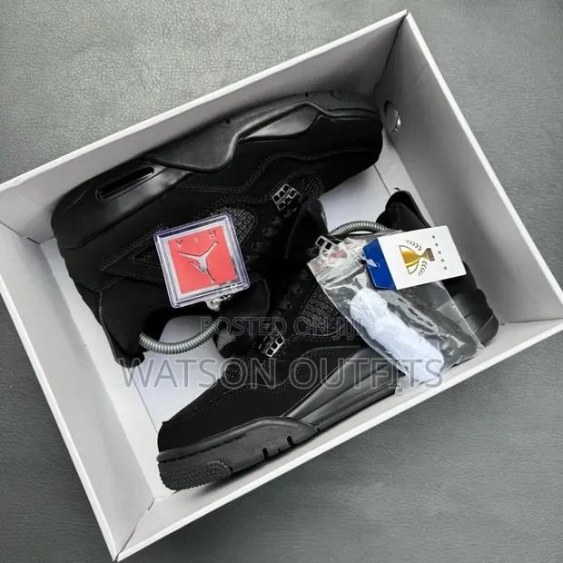 Men's Air Jordan 4 Leather Sneakers - Brand New - 1