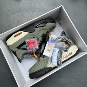 Men's Air Jordan 4 Leather Sneakers - Brand New