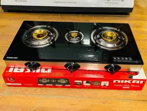 Nikai 3-Plate Gas Cooker (Glass Top) NGS5093