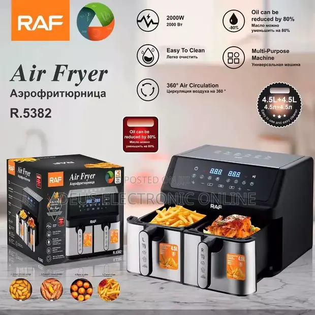 Raf Air Fryer Double Mpya - 1
