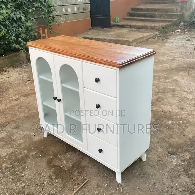Natural Wooden Storage Cabinet - 1