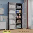 Plastic Wardrobe Organizer Shelf (5 Shelves) - 1